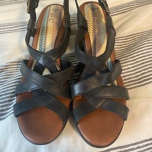 B.O.C leather heal sandal size 8